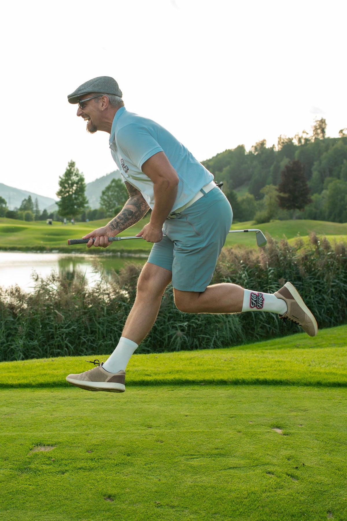 HIT AND HOPE Golfsocken – Basic White