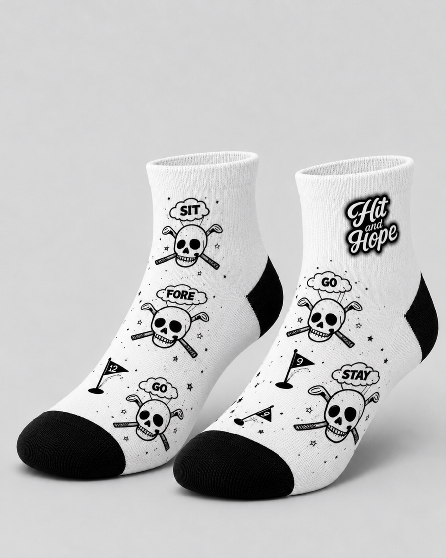HIT AND HOPE Quarter-Socken – Skulls