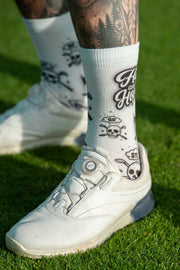 HIT AND HOPE Golfsocken – Skulls