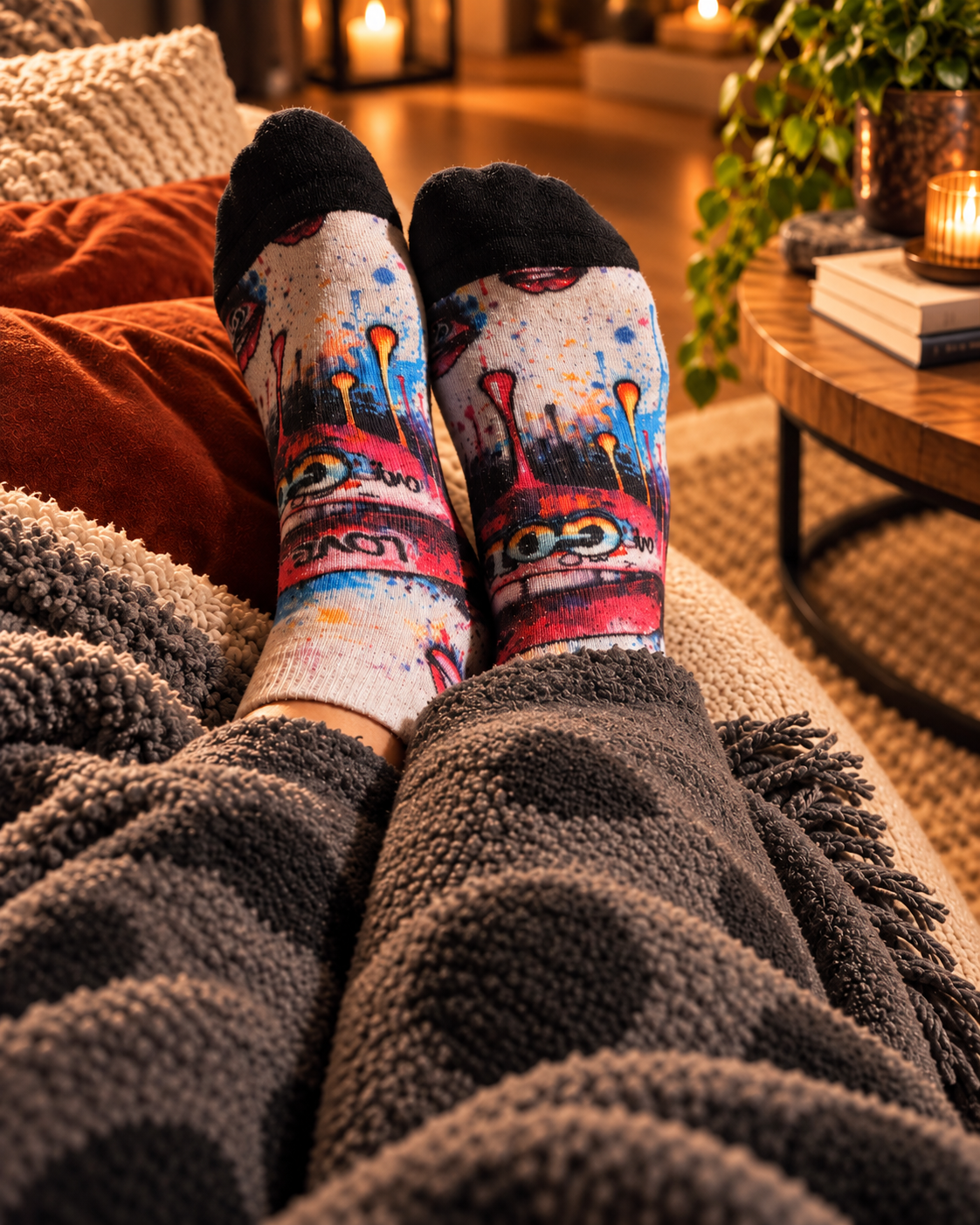 HIT AND HOPE Quarter-Socken – Hot Lips
