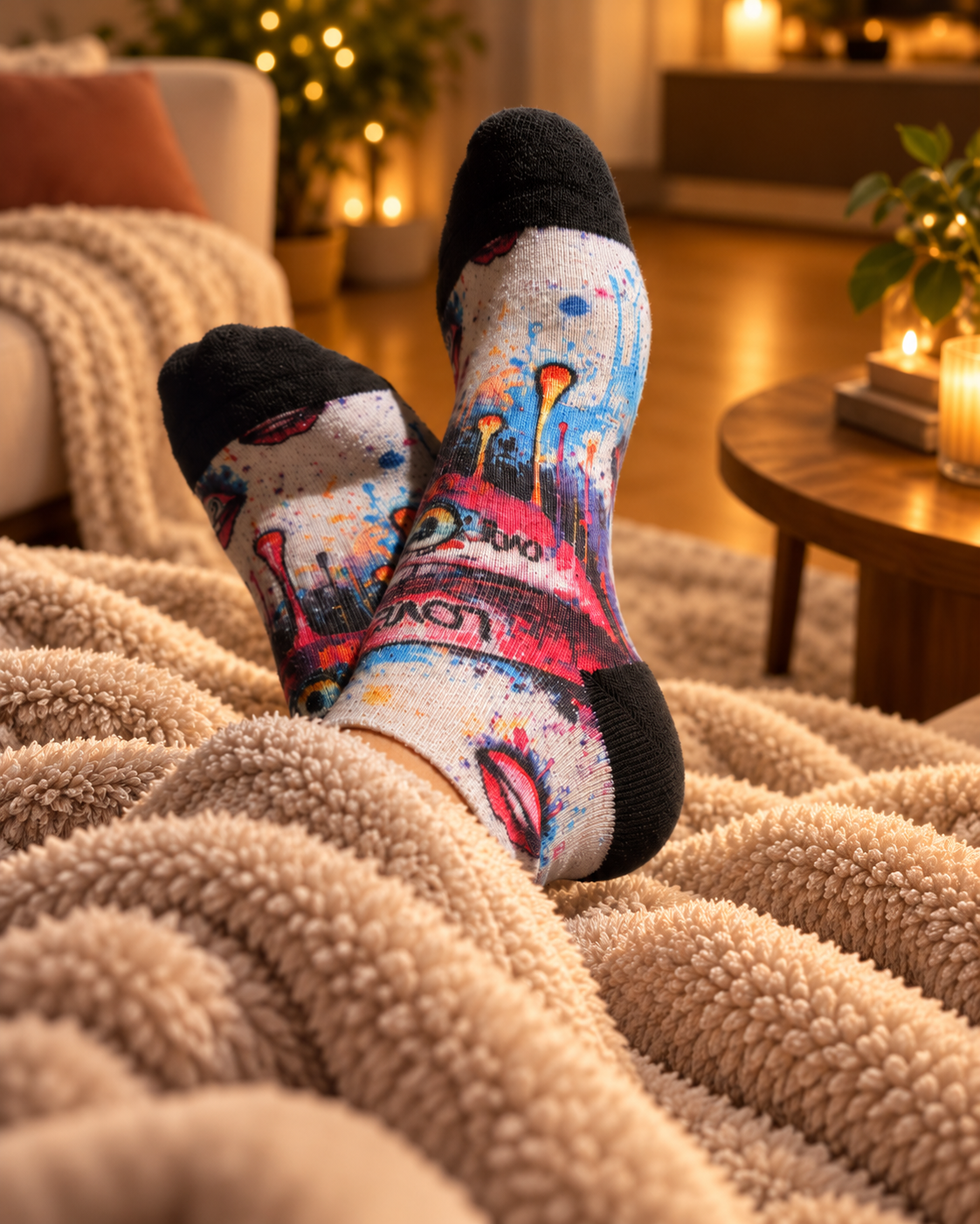HIT AND HOPE Quarter-Socken – Hot Lips