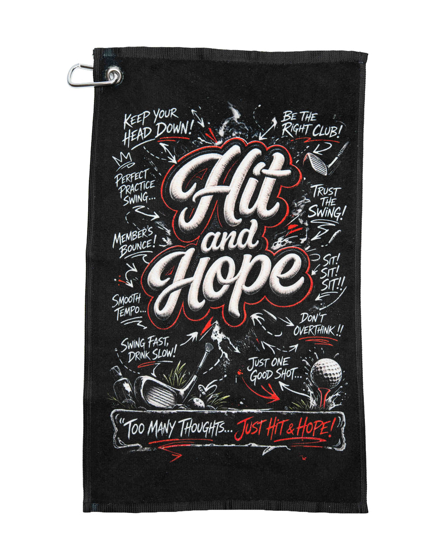 HIT AND HOPE GOLF HANDTUCH