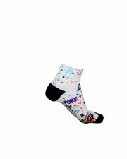 HIT AND HOPE Quarter-Socken – Graffiti Golf King White Orange
